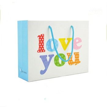 promotional gift customized OEM baby girl paper gift bags for kid recycle paper bag