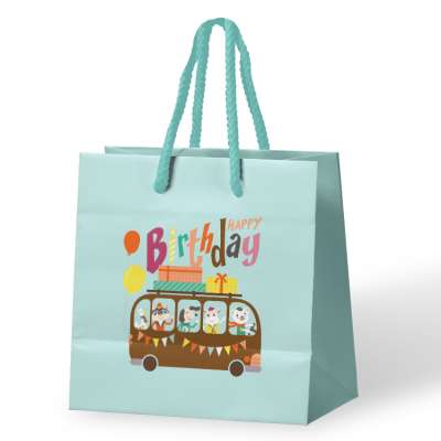 full set custom gift paper bags for birthday