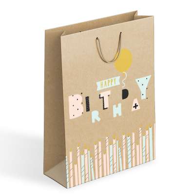 China inexpensive paper bag,durable kraft paper gift bag,paper bag with handles